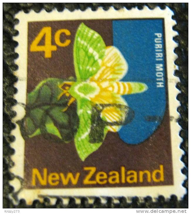 New Zealand 1970 Puriri Moth 4c - Used - Other & Unclassified