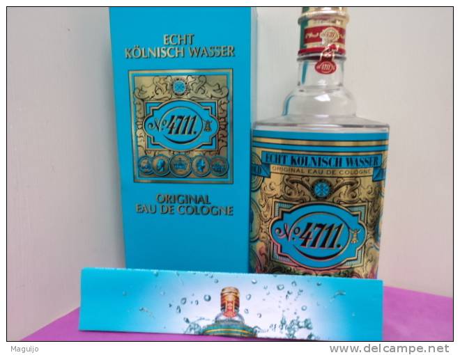 " 4711" ORIGINAL EAU DE COLOGNE  800 ML VIDE  + BOITE LIRE !!! - Miniaturen Damendüfte (mit Verpackung)