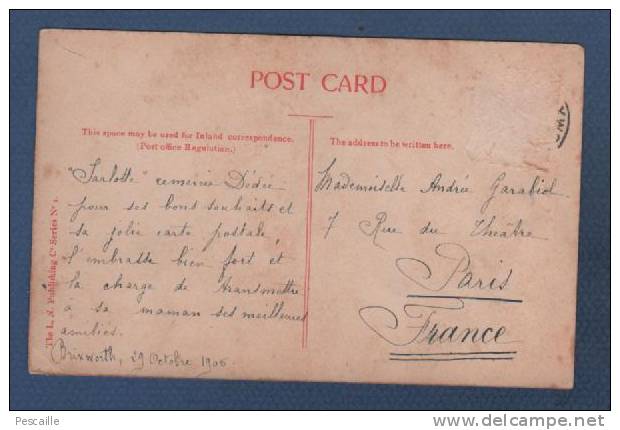 NORTHAMPTONSHIRE - CP POND CLOSE - BRIXWORTH - THE N. L. PUBLISHING C) SERIES N° 1 - 1906 - Northamptonshire