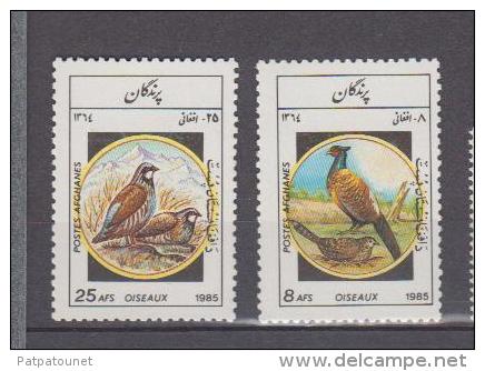 Afghanistan YV 1223 Et 1226 N 1985 Perdrix Faisan - Gallináceos & Faisanes