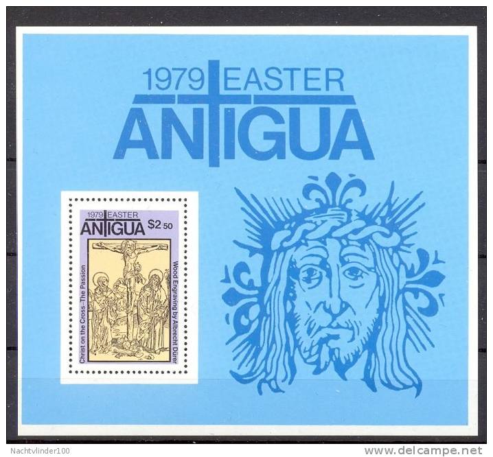 Mup077 PASEN PAASWELDADIGHEID KUNST ART ALBRECHT DÜRER EASTER OSTERN ANTIGUA 1979 PF/MNH  VANAF1EURO - Pasen