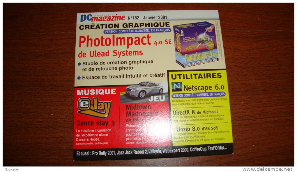 PhotoImpact 4.0 Se De Ulead Systems Pc Magazine 152 Janvier 2001 Édition Sur Cd-Rom - Informatik