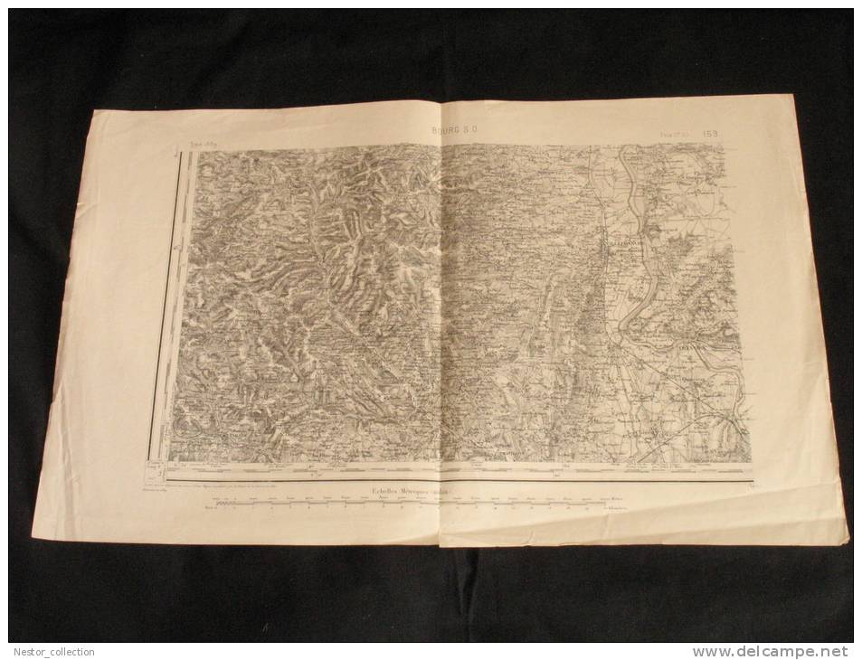 Carte  BOURG SO 159 Type 1889 Révisée En 1889  Etat Major - Topographical Maps