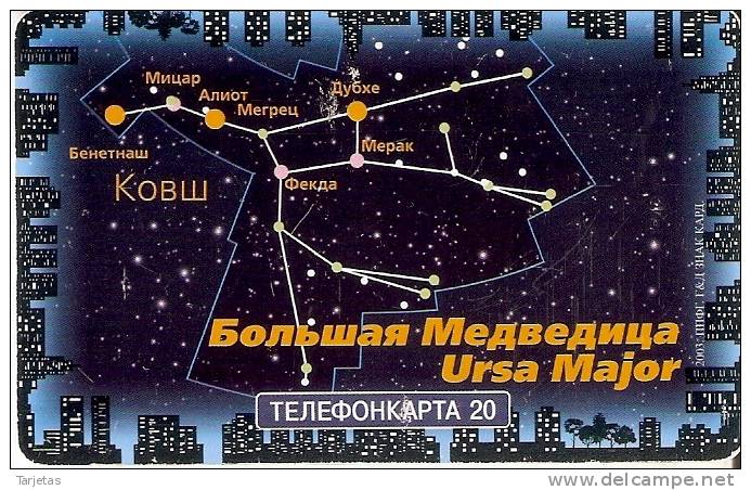 TARJETA DE RUSIA DE UNA CONSTELACION - Astronomùia