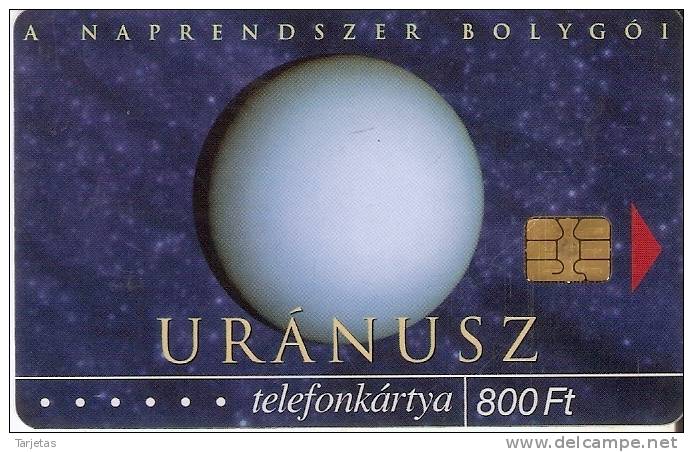 TARJETA DE HUNGRIA DEL PLANETA  URANO (PLANET) - Astronomie