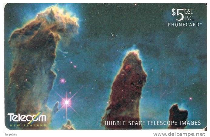 TARJETA DE NUEVA ZELANDA DEIMAGENES DEL TELESCOPIO HUBBLE - Astronomia