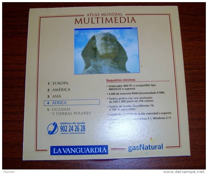 Atlas Mundial Multimedia 4 Africa La Vanguardia 1997 Édition Sur Cd-Rom - Encyclopedieën