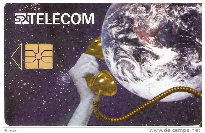 TARJETA DE LA REP. CHECA  DEL PLANETA TIERRA (PLANET) - Astronomia