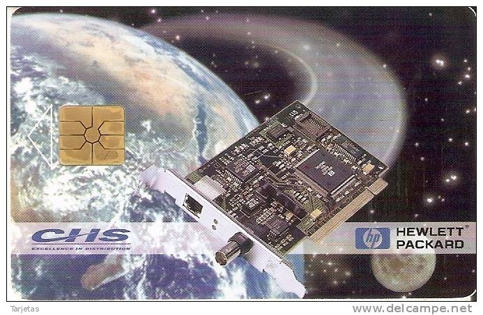 TARJETA DE LA REP. CHECA  DEL PLANETA TIERRA (PLANET) HEWLETT PACKARD - Astronomia