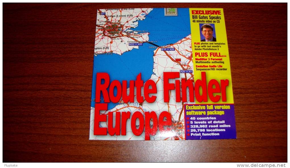 Route Finder Europe 40 Countries Édition Sur Cd-Rom - Encyclopédies