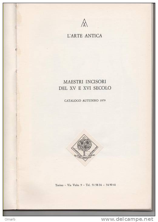 Lib083 Catalogo D'Arte Antica, Maestri Incisori Sec. XV E XVI, Mantegna, Durer, Cranach, Van Leyden, Aldegrever, Graveur - Arte, Antigüedades