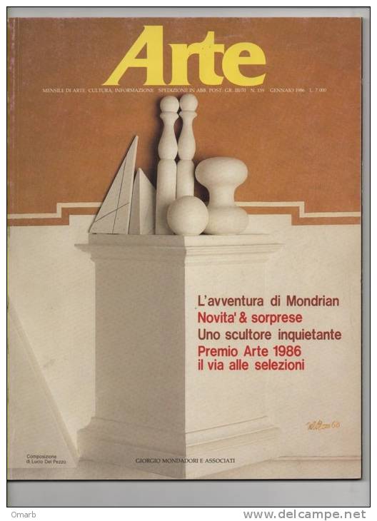 Lib085 Arte, Rivista Cultura, Informazione, Premio 1986 Pittori Artisti Sculture Quadri Kandinsky Mondrian Morandi Arts - Kunst, Design, Decoratie