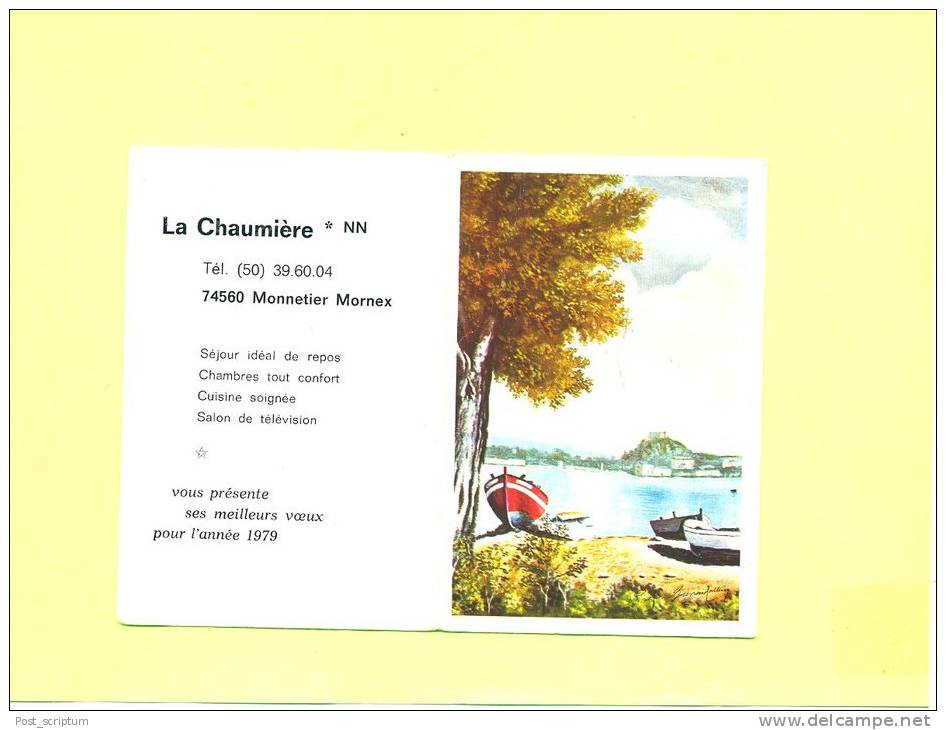 Vieux Papiers - Calendrier Petit Format - Monnetier Mornex - La Chaumière - Small : 1971-80