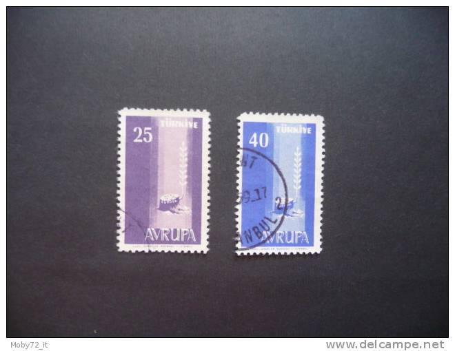 Turchia - Mi N. 1610/11 - Usato - Europa CEPT - 1958