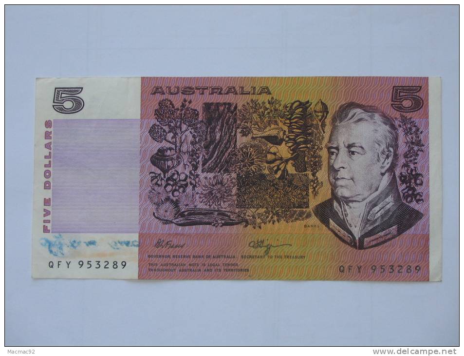 5 -Five- Dollars 1967-1972 AUSTRALIE - AUSTRALIA - Andere & Zonder Classificatie