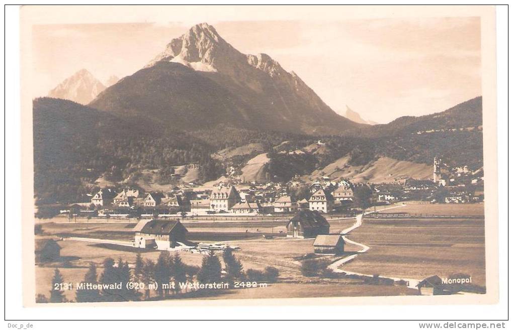 Deutschland - Mittenwald Mit Wetterstein - Mittenwald