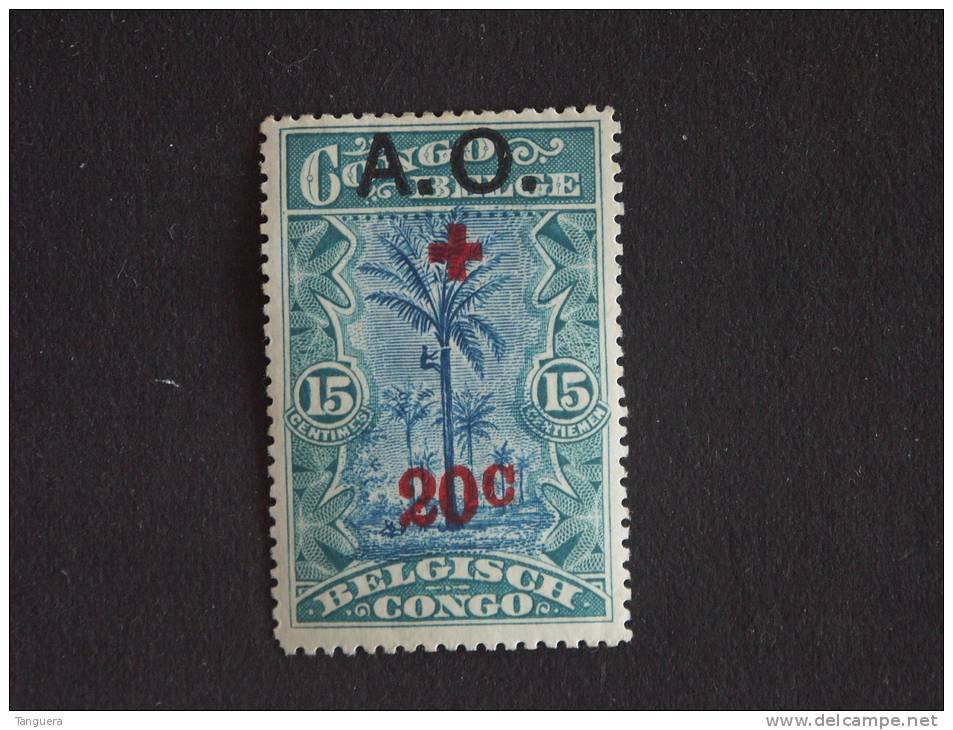 Ruanda-Urundi 1918 Rode-Kruis Croix-Rouge Surchargé Yv & COB 38 MH * - Unused Stamps