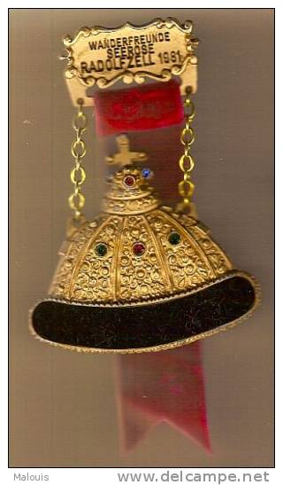 Medaille Radolfzell 1981 Kroon, Crown, Couronne. (One Stone Missing. See Scan) - Andere & Zonder Classificatie