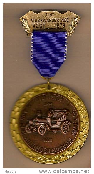 Medaille Vogt 1979 Auto, Car, Voiture. Opel 1908 (diam. 7 Cm.) - Andere & Zonder Classificatie