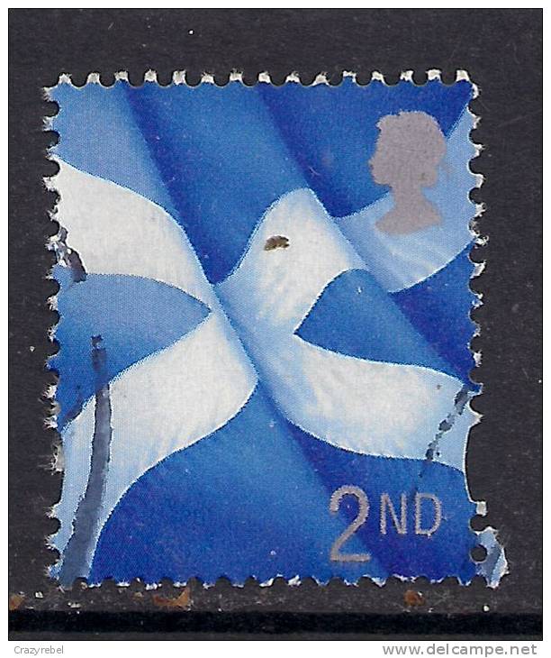 SCOTLAND GB 1999 - 2002 QE2 2nd CLASS DEFINITIVE FLAG USED STAMP SG S94... ( C51 ) - Scotland