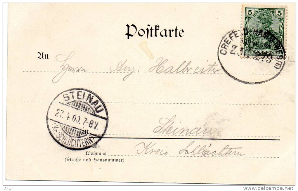 Krefeld 1900 Postcard - Krefeld