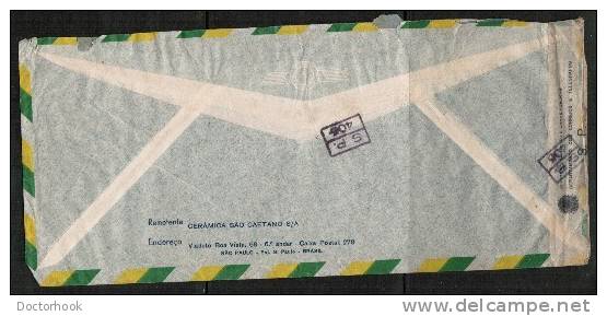 BRAZIL   1945 COMMERCIAL AIRMAIL CENSOR COVER To USA  (3/5/45) OS-28 - Covers & Documents