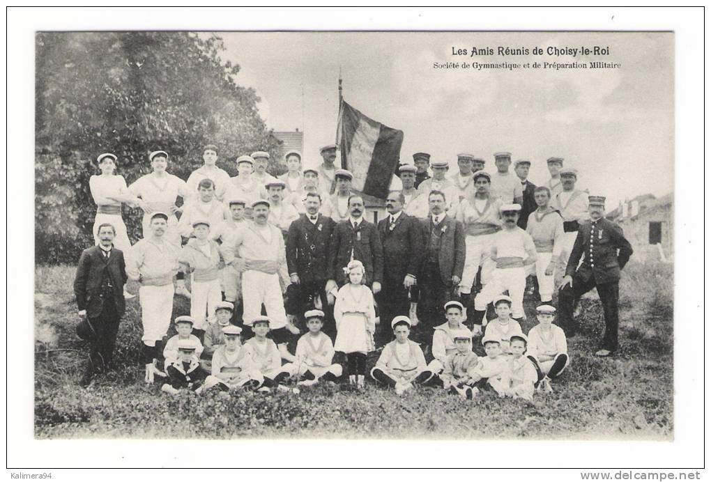 VAL DE MARNE  /  LES   AMIS  REUNIS  DE  CHOISY-le-ROI  /  SOCIETE  DE  GYMNASTIQUE  ET  DE  PREPARATION  MILITAIRE - Choisy Le Roi