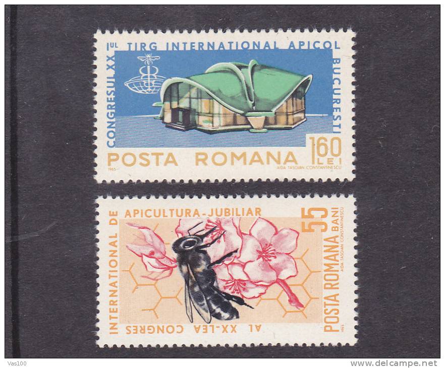 APICULTURE ,ABEILLES,1965,Yv .#  2140-41,MNH,MINT ROMANIA. - Unused Stamps