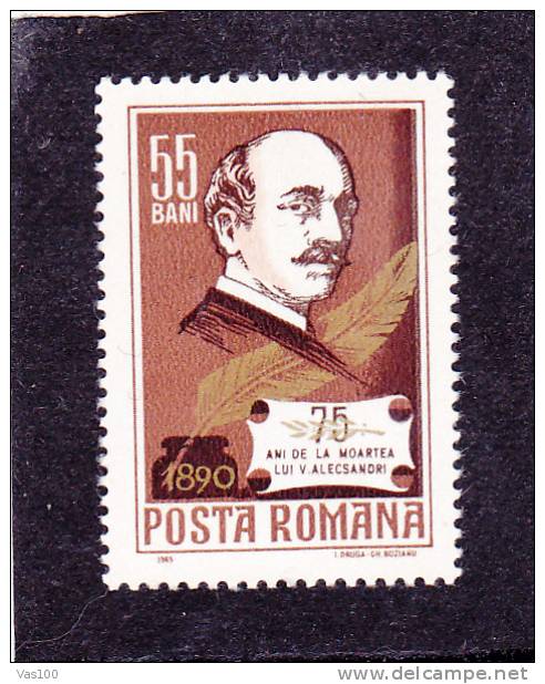 VASILE ALECSANDRI,1965,Yv .#  2166,MNH,MINT ROMANIA. - Neufs