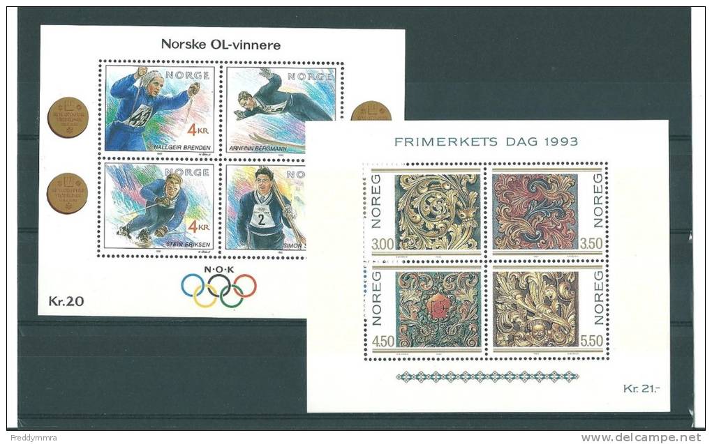 Norvège: Année 1992 **  (manque 1062/ 1068) - Volledig Jaar