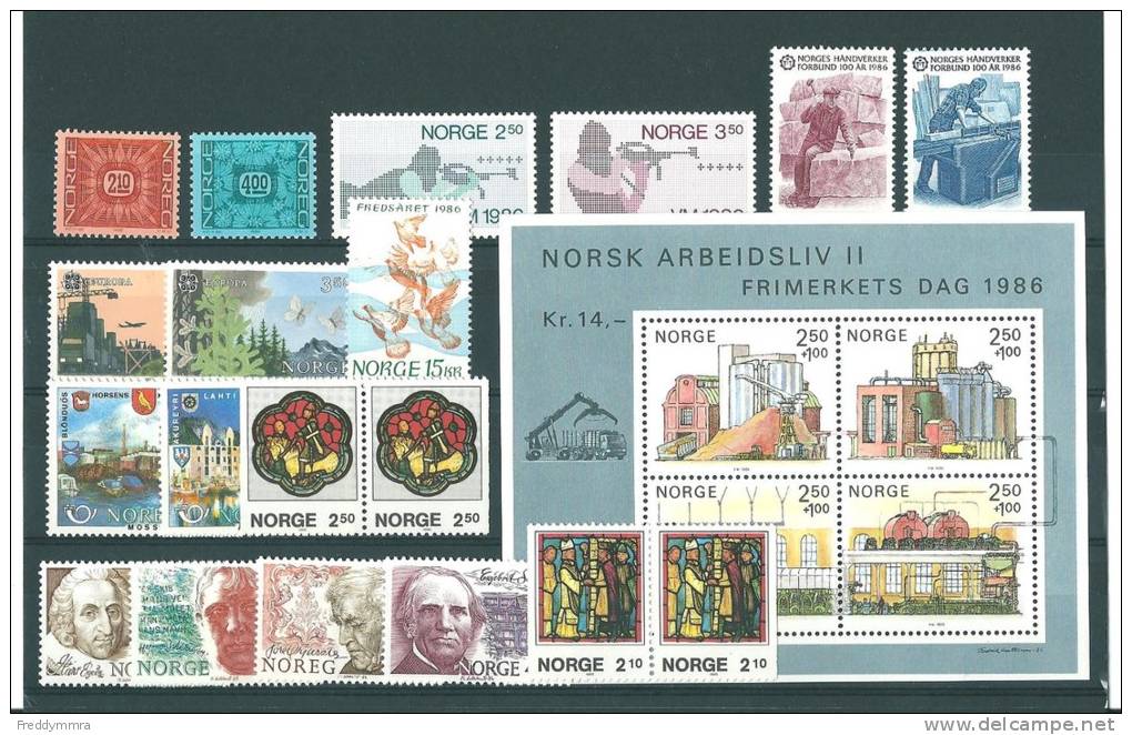 Norvège: Année 1986 ** - Full Years