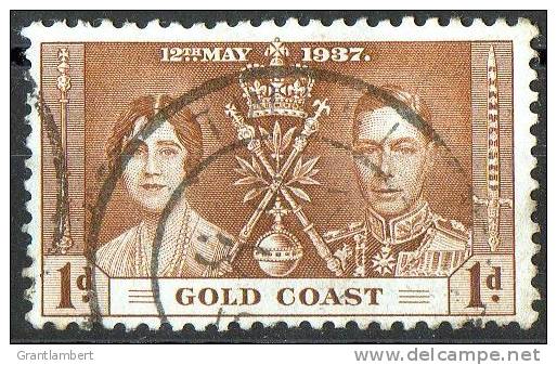 Gold Coast 1937 Coronation 1d Used - Côte D'Or (...-1957)