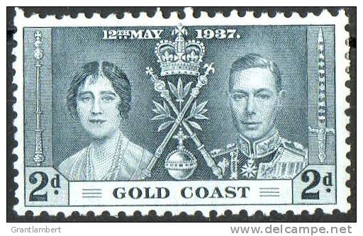 Gold Coast 1937 Coronation 2d MH - Gold Coast (...-1957)