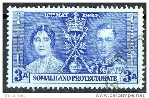 Somaliland Protectorate 1937 Coronation 3A Used - Somaliland (Protectoraat ...-1959)