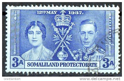 Somaliland Protectorate 1937 Coronation 3A Used - Somalilandia (Protectorado ...-1959)