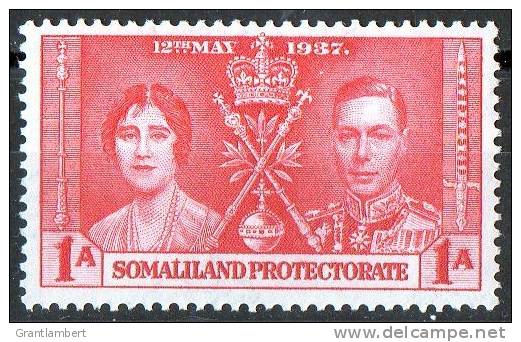 Somaliland Protectorate 1937 Coronation 1A MH - Somaliland (Protectoraat ...-1959)