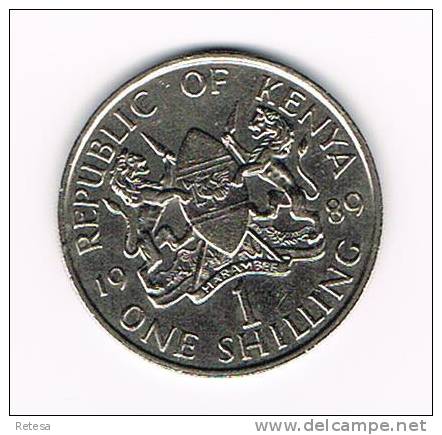 ** KENYA 1 SHILLING   1989 - Kenya