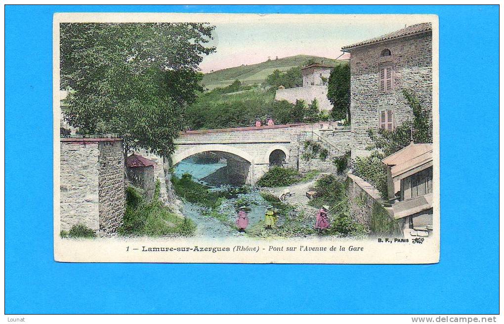 69 LAMURE Sur AZEGUES - Pont Sur L'avenue De La Gare - Lamure Sur Azergues