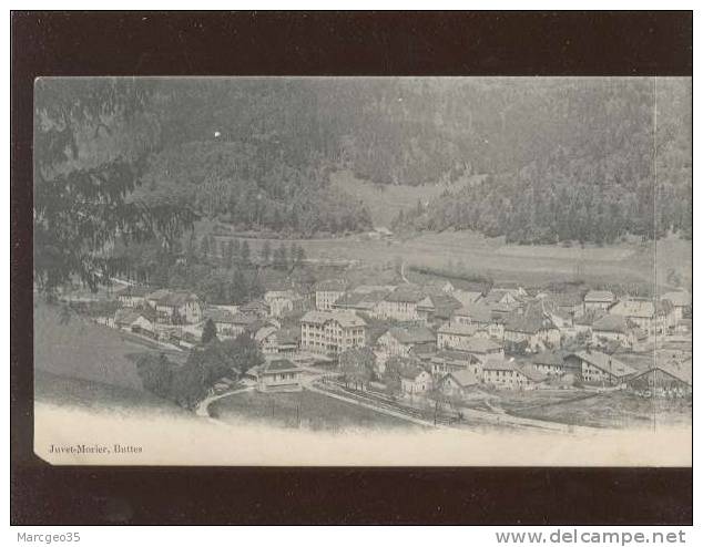 Buttes Vue Panoramique édit.juvet Morier N° 407 Double Format9  X 28,6 Cms - Buttes 