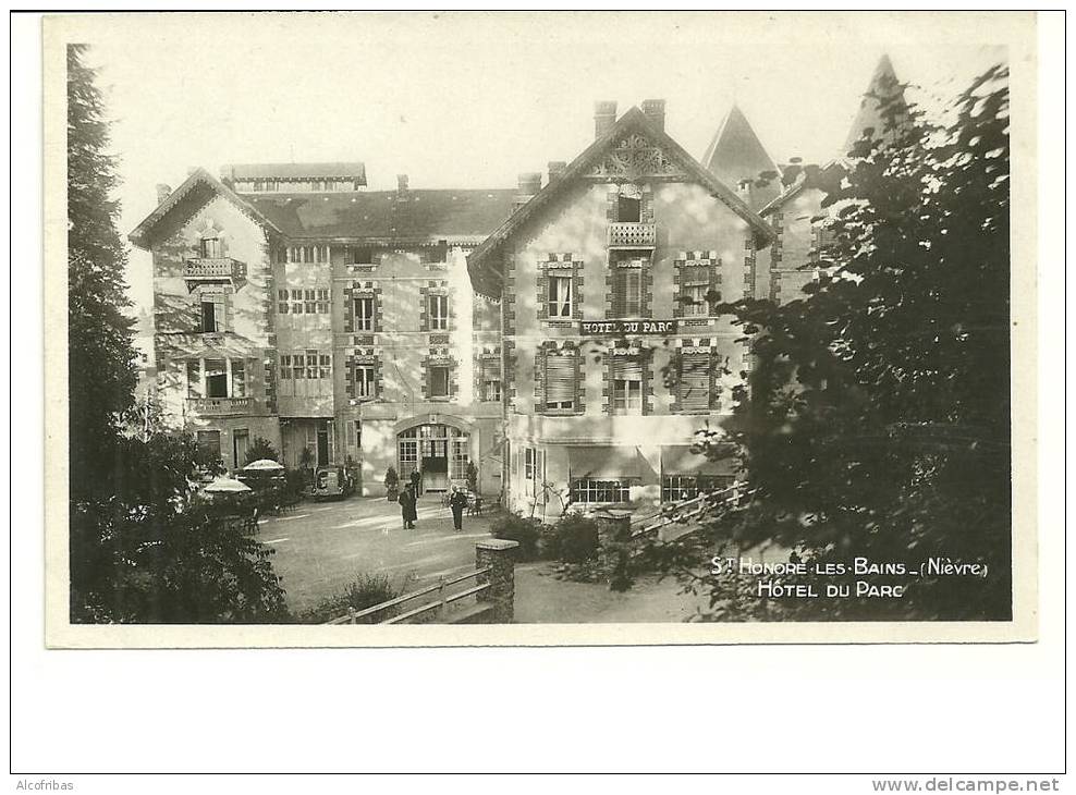 58 CPSM Photo Saint Honoré Hotel Du Parc Animation - Saint-Honoré-les-Bains