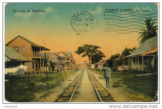 Puerto Cortes La Curva P. Used To Cuba Via New Orleans Edit Carmelo Celano - Honduras