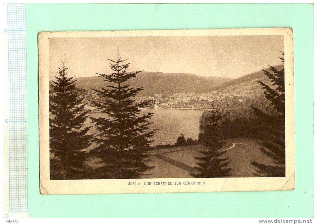 AV428 - 15189 C - Une échappée Sur Gérardmer (88 Vosges) - Vue Plongeante Lac (voir Détails 2scan) Circulé 1951 Xonrupt - Egletons