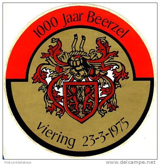 1000 Jaar Beerzel - 1975 - & Sticker - Adesivi