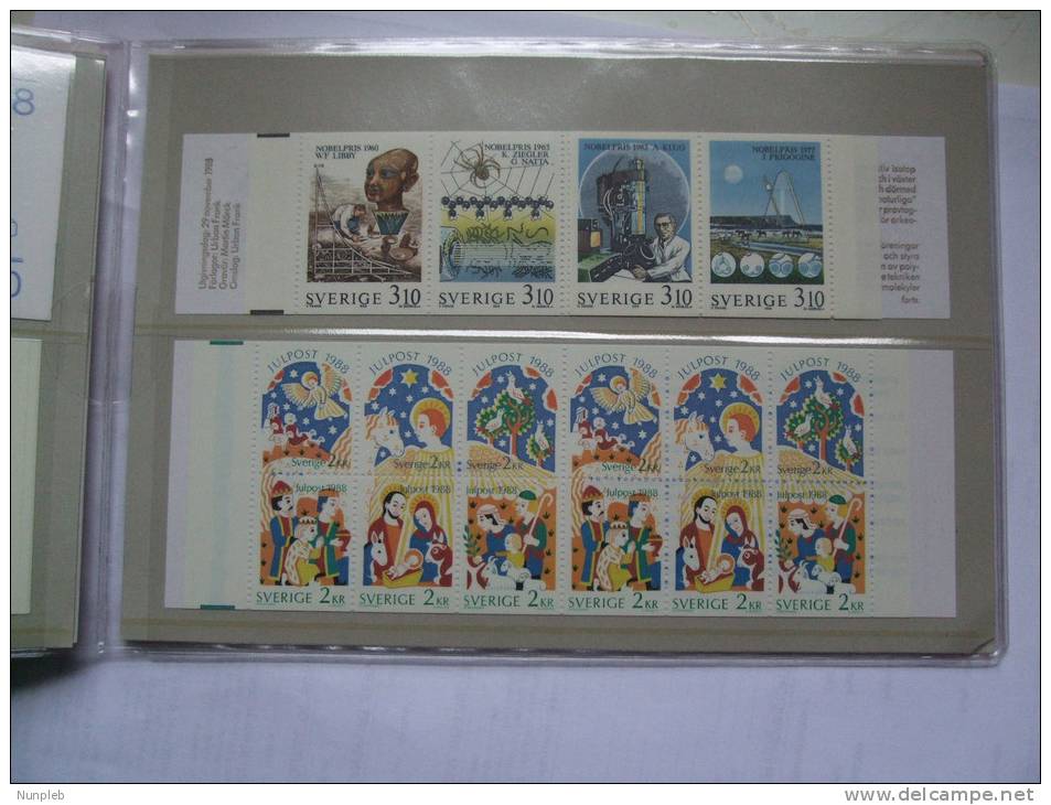 SWEDEN 1988 FULL YEAR BOOKLET  PACK SCHWEDISCHE BRIEFMARKENHEFTCHEN - Komplette Jahrgänge