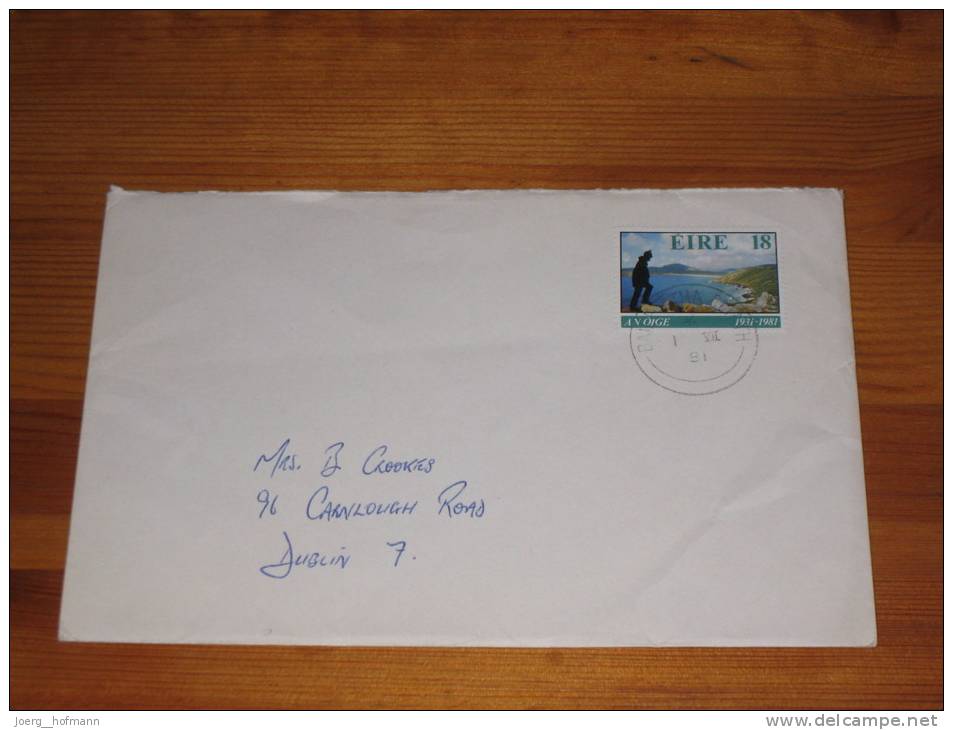 Cover Ireland Irland Stamped Dublin  Baile Atha Cliath 1981 YHA 50 Jahre Irischer Jugendherbergsverband - Covers & Documents