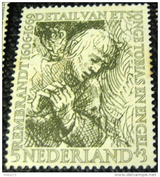 Netherlands 1956 Cultural And Social Relief Fund Rembrandt Young Tobias 5c +3c - Mint - Unused Stamps