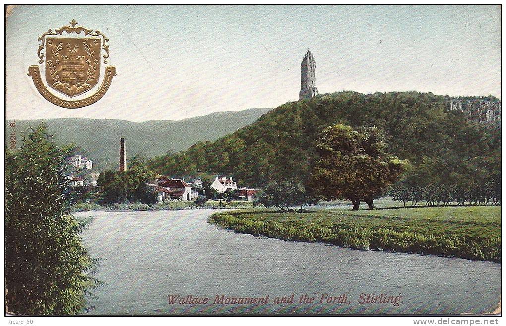 Cpa Stirling, Wallace Monument And The Forth - Stirlingshire