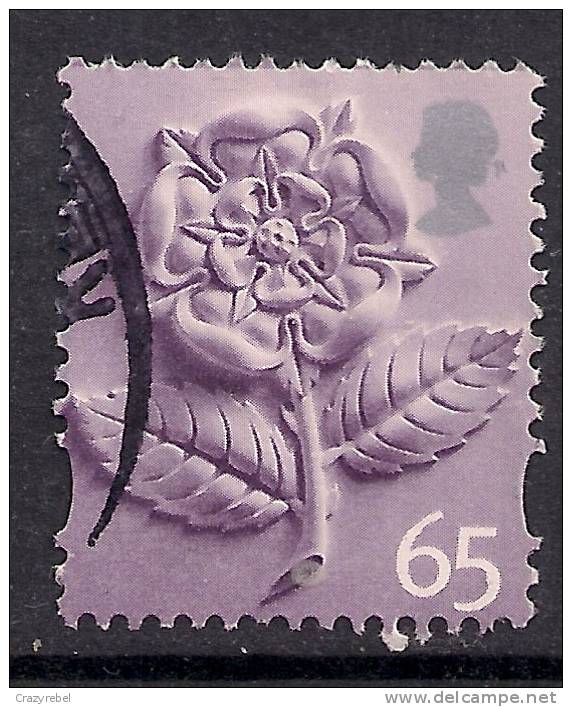 GB 2001 - 2002 QE2 65p DEFINITIVE USED TUDOR ROSE STAMP SG EN 4.( C925 ) - England