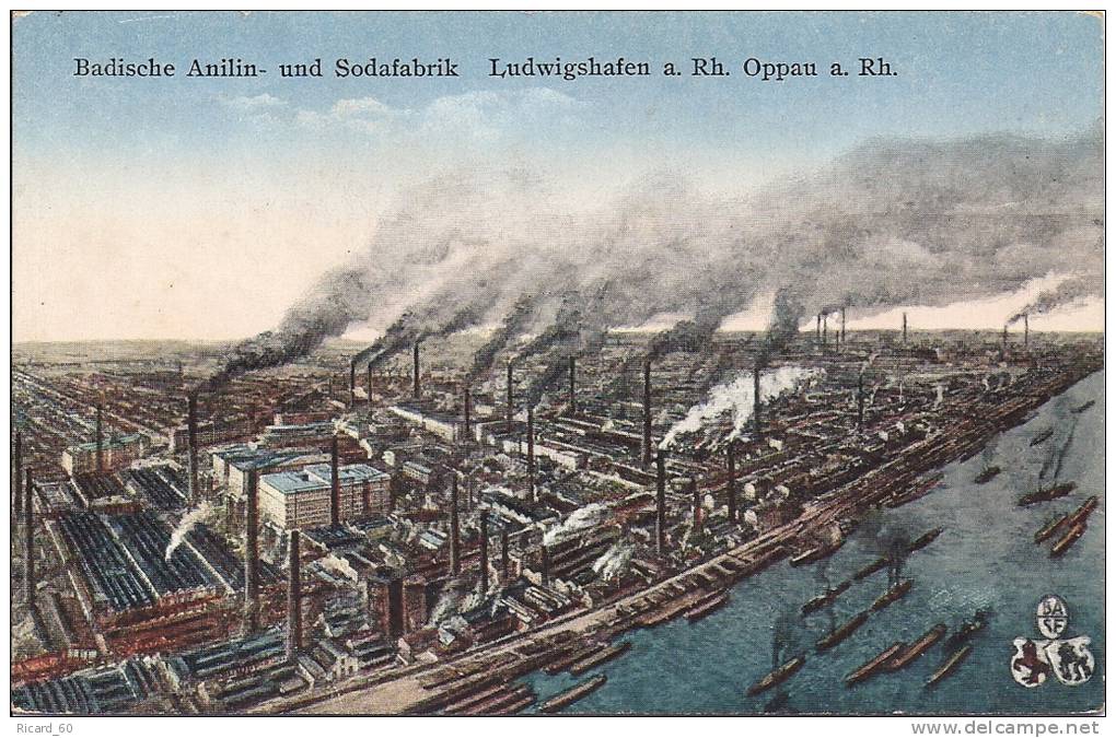 Cpa Ludwigshafen, Badische Anilin Und Sodafabrik, Usine De Soda, Chimie - Ludwigshafen