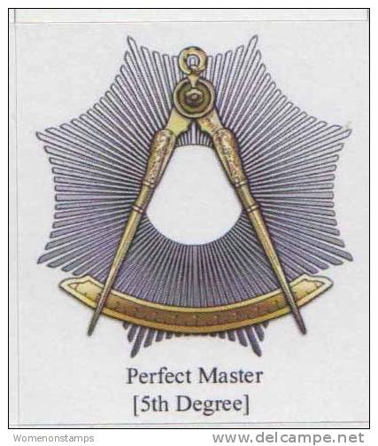 Masonic Degrees And Symbol, 5th Degree, Perfect Master, Label / Cinderella - Freimaurerei